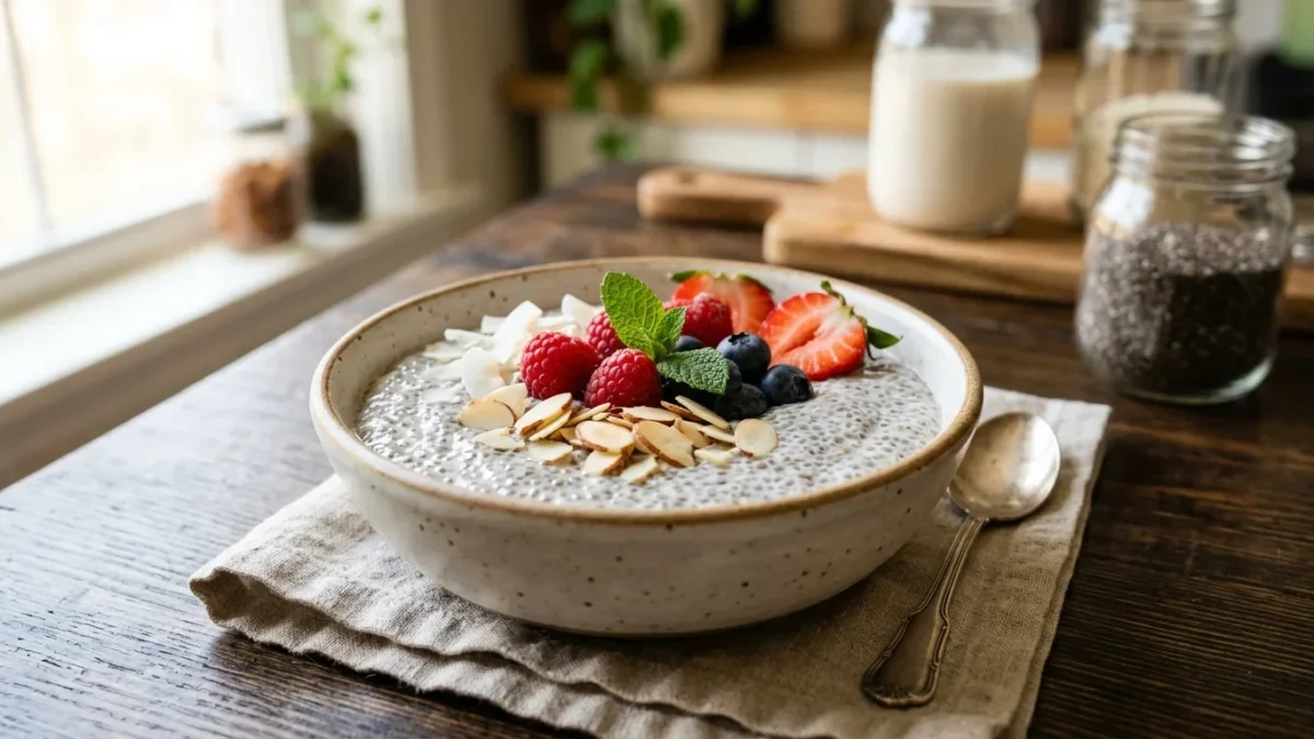 Chia-Pudding ohne Zucker - Einfaches Rezept