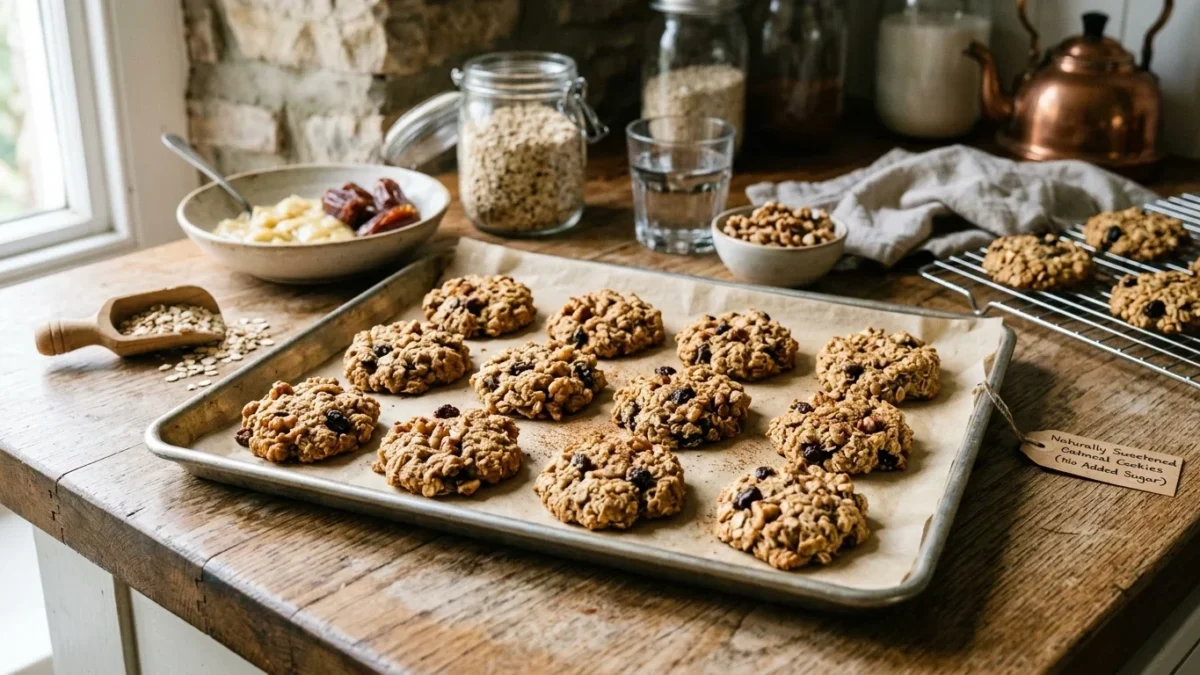 Haferkekse ohne Zucker - Einfaches Rezept