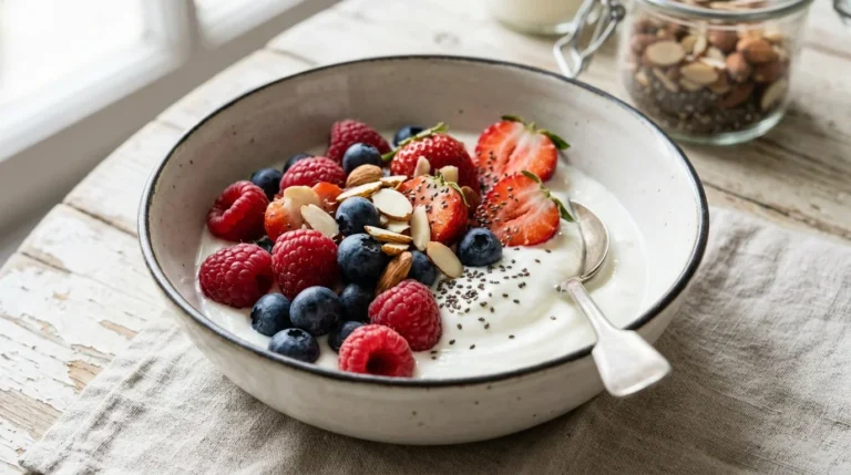 Joghurt mit Beeren ohne Zucker – Gesundes Frühstück