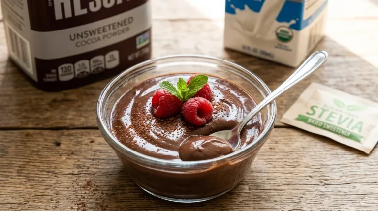 Schokoladenpudding ohne Zucker – Einfaches Rezept